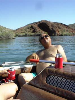 Rick Behling on Lake Havasu
